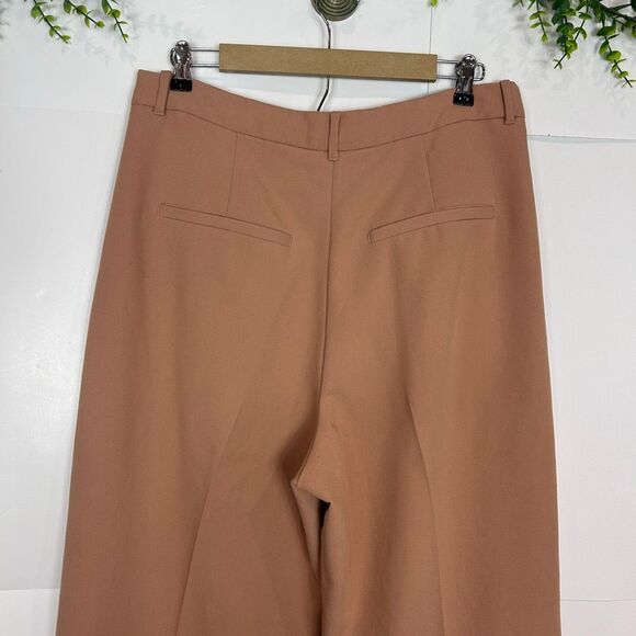 Abercrombie & Fitch Pants Trousers Womens 31 Brown Curve Love Tailored Wide Leg - Picture 15 of 16